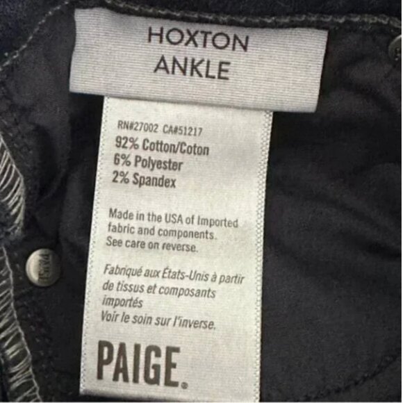 PAIGE Hoxton Ankle High Rise Skinny Jeans Size 25 NWT - Picture 5 of 6